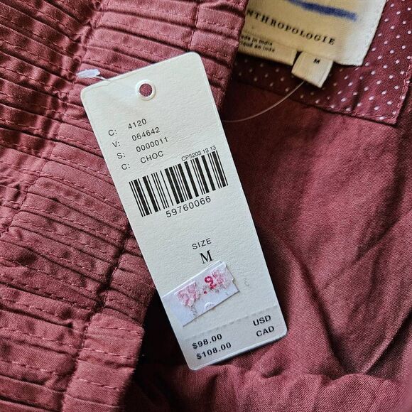 NWT Anthropologie Eula Pintucked Skirt - Picture 5 of 9